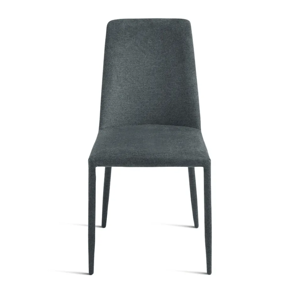 Sæt med 4 polstrede stole i farverigt stof og polstret stel - Luciana Viadurini