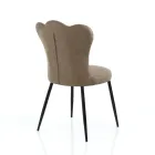 Sæt med 4 ældre-effekt syntetiske læderstole - Amber Viadurini