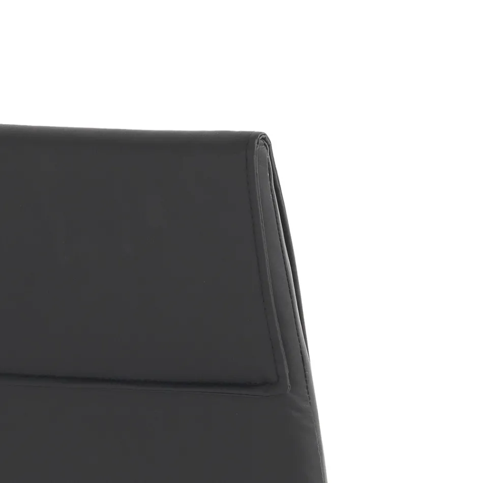 Sæt med 4 stole betrukket med syntetisk læder forskellige finish - uran Viadurini