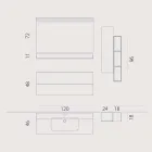 Sæt træ og Fenix ​​moderne badeværelse møbler suspension foretaget i Italien Bari Viadurini