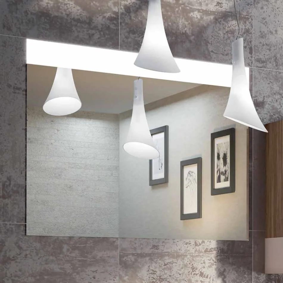 Træ møbler design vedhæng badeværelse sæt lavet i Italien Cesena Viadurini