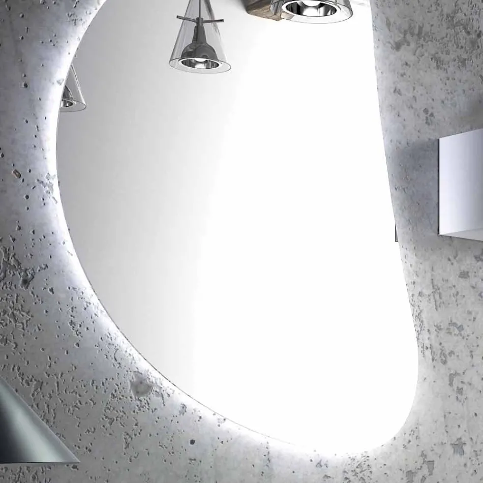 Træ sæt design vedhæng badeværelsesmøbler lavet i Italien :-( Viadurini