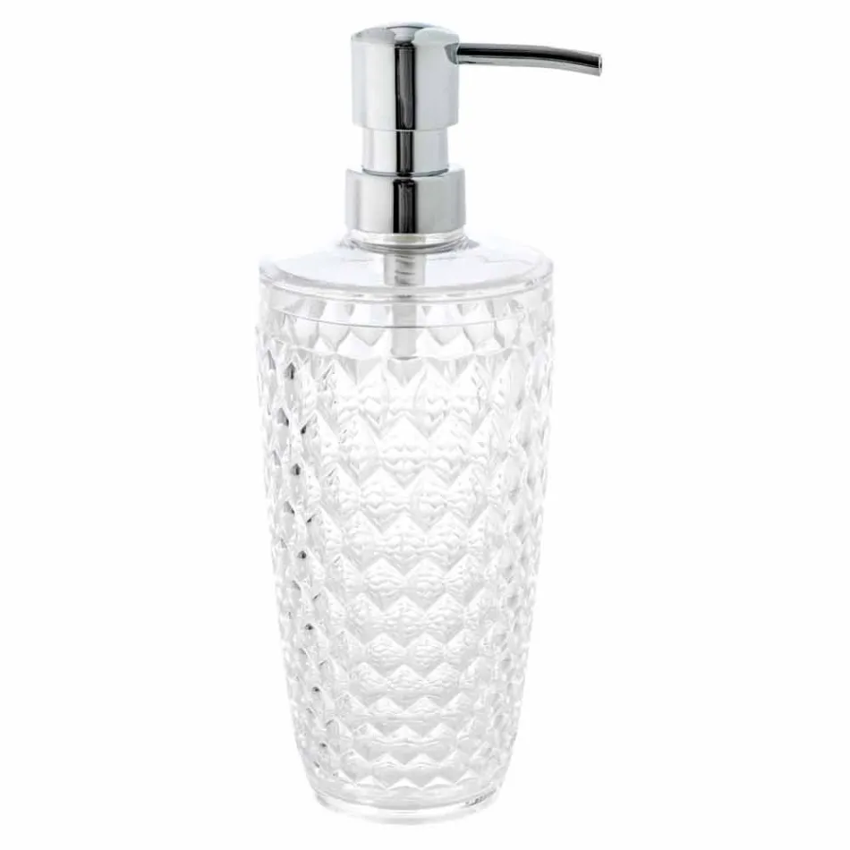 Sæt til bad dispenser + glas + moderne sæbe skål Netro Viadurini