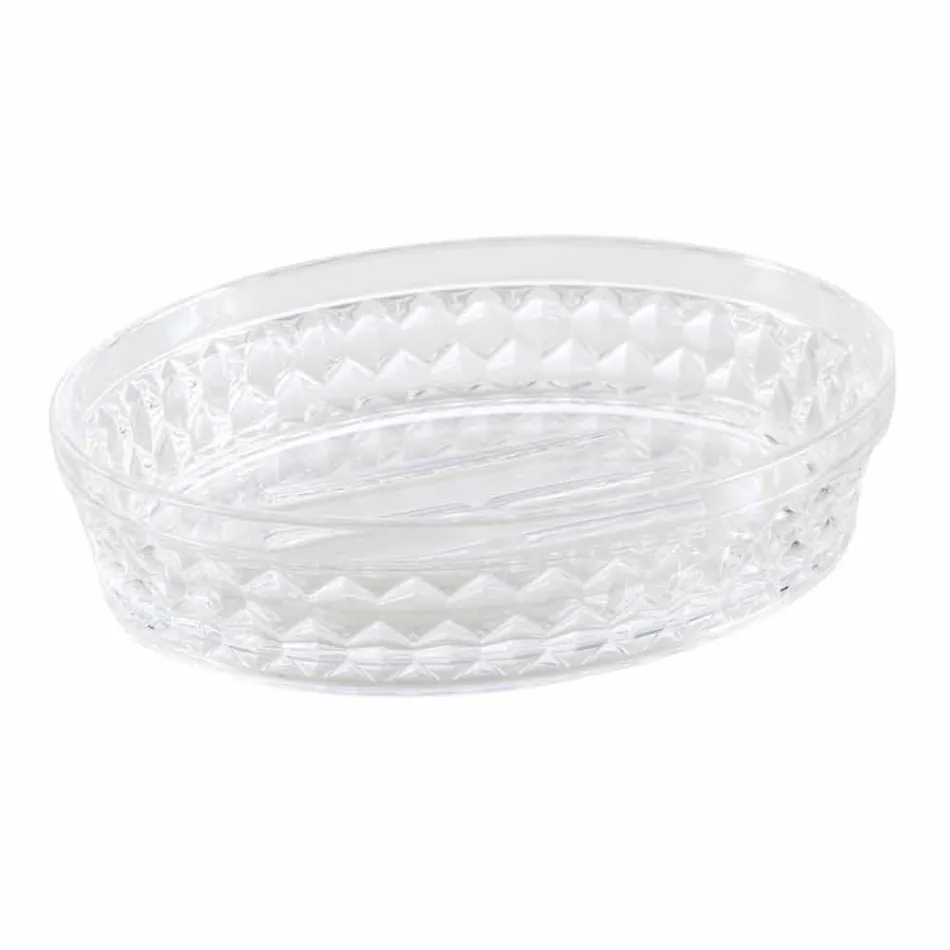 Sæt til bad dispenser + glas + moderne sæbe skål Netro Viadurini