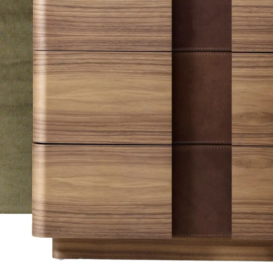 Moderne massivt træbed Grilli York lavet i Italien Viadurini