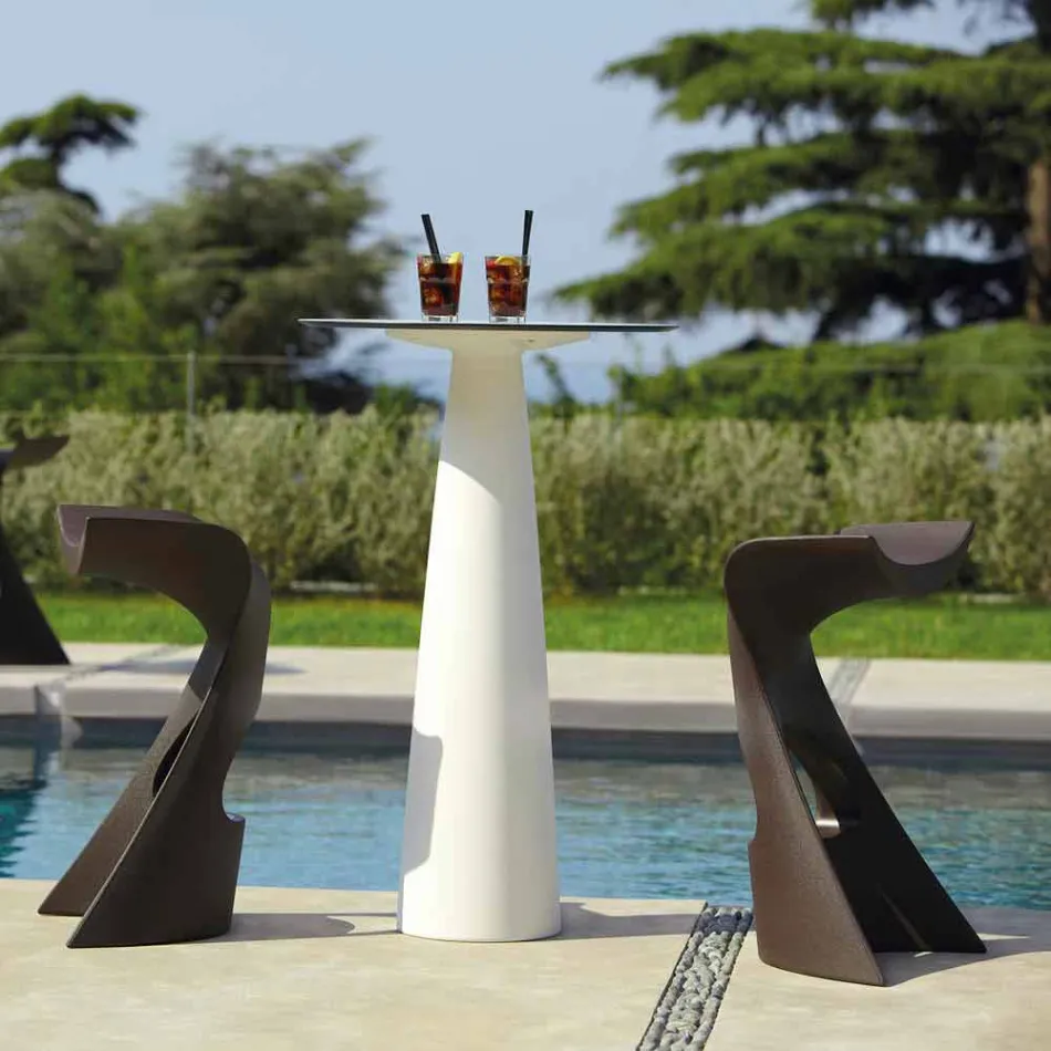 Farvet høj skammel Slide Koncord moderne design lavet i Italien Viadurini