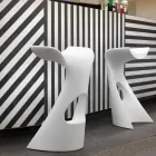 Farvet høj skammel Slide Koncord moderne design lavet i Italien Viadurini