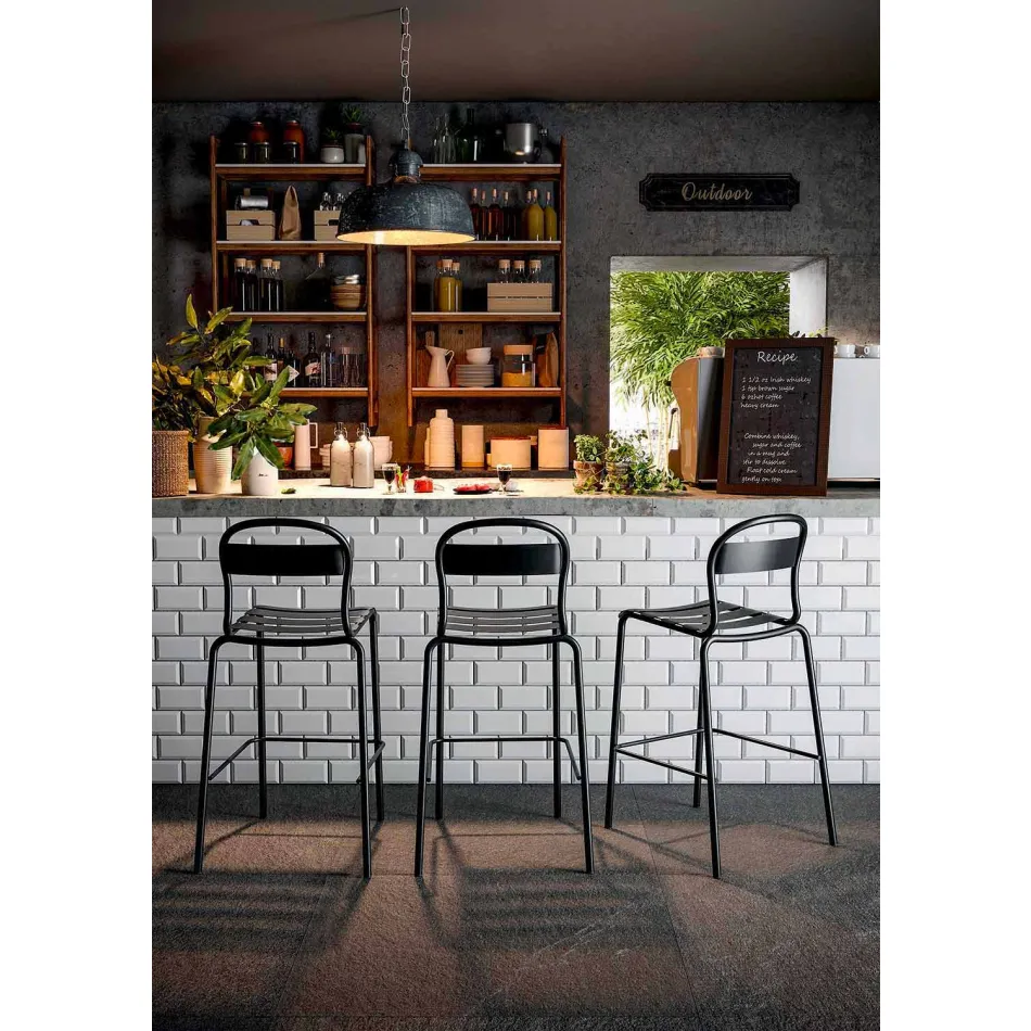 Høj stabelbar udendørs afføring fremstillet i Italien, 2 stykker - Trixie Viadurini