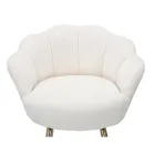 Høj skammel i gyldent jern med sæde dækket af fløjl - Annina Viadurini