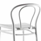 Høj polypropylen skammel med fodstøtte, 4 stykker - Gaya Viadurini