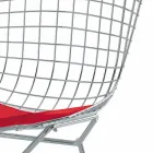 Høj læder barstol med stålkonstruktion fremstillet i Italien - Beniamino Viadurini