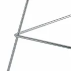 Høj læder barstol med stålkonstruktion fremstillet i Italien - Beniamino Viadurini