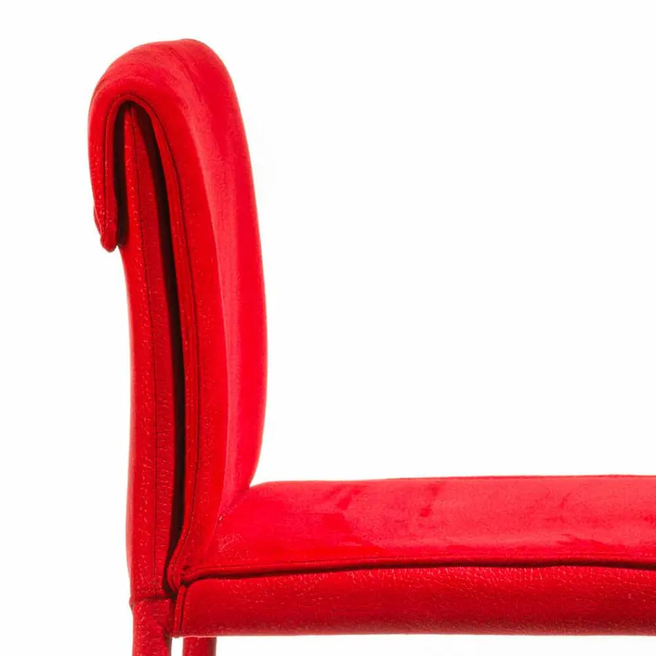 Moderne design barstol Amos, håndlavet i Italien Viadurini