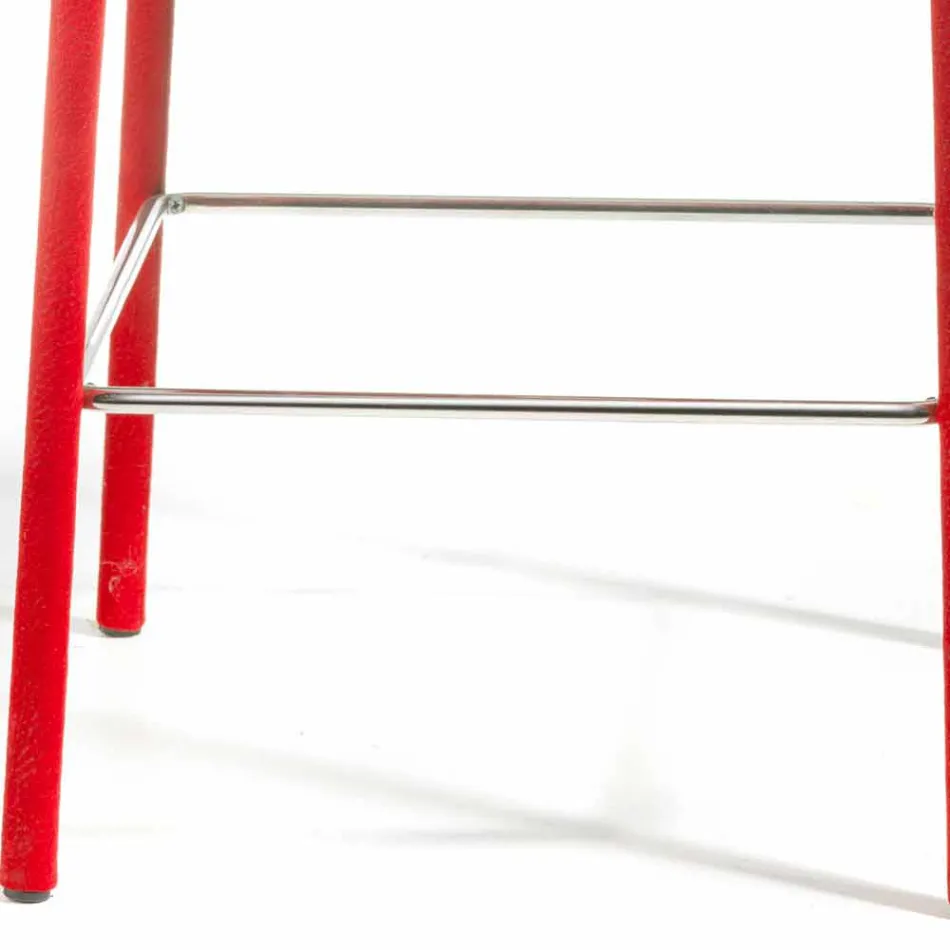 Moderne design barstol Amos, håndlavet i Italien Viadurini