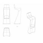 Wing Vondom moderne design barstol i polyethylen Viadurini