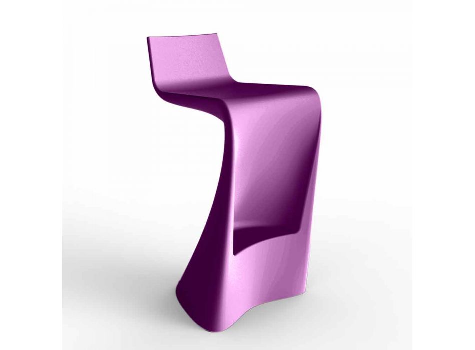 Wing Vondom moderne design barstol i polyethylen Viadurini