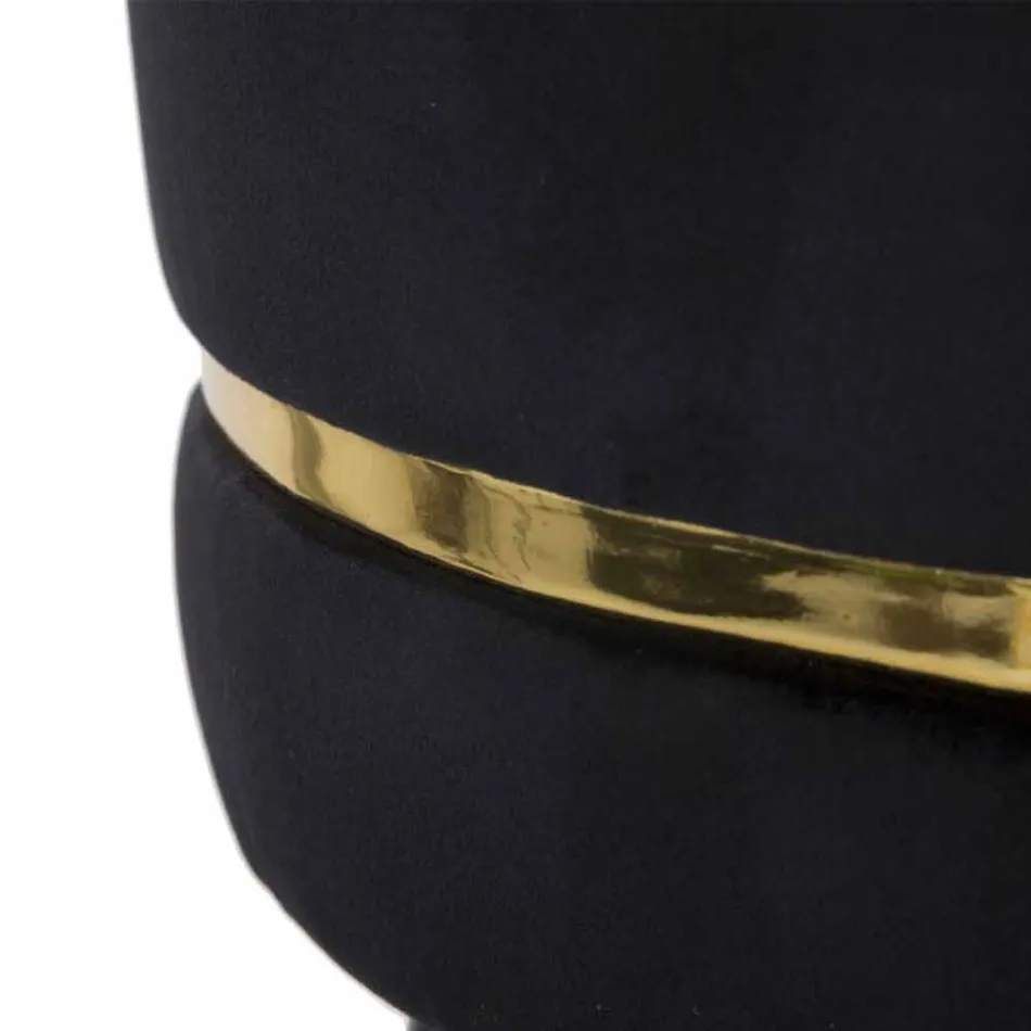 Rund barstol i træ og stof af moderne design - Rupert Viadurini