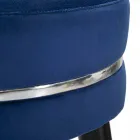 Rund barstol i træ og stof af moderne design - Rupert Viadurini