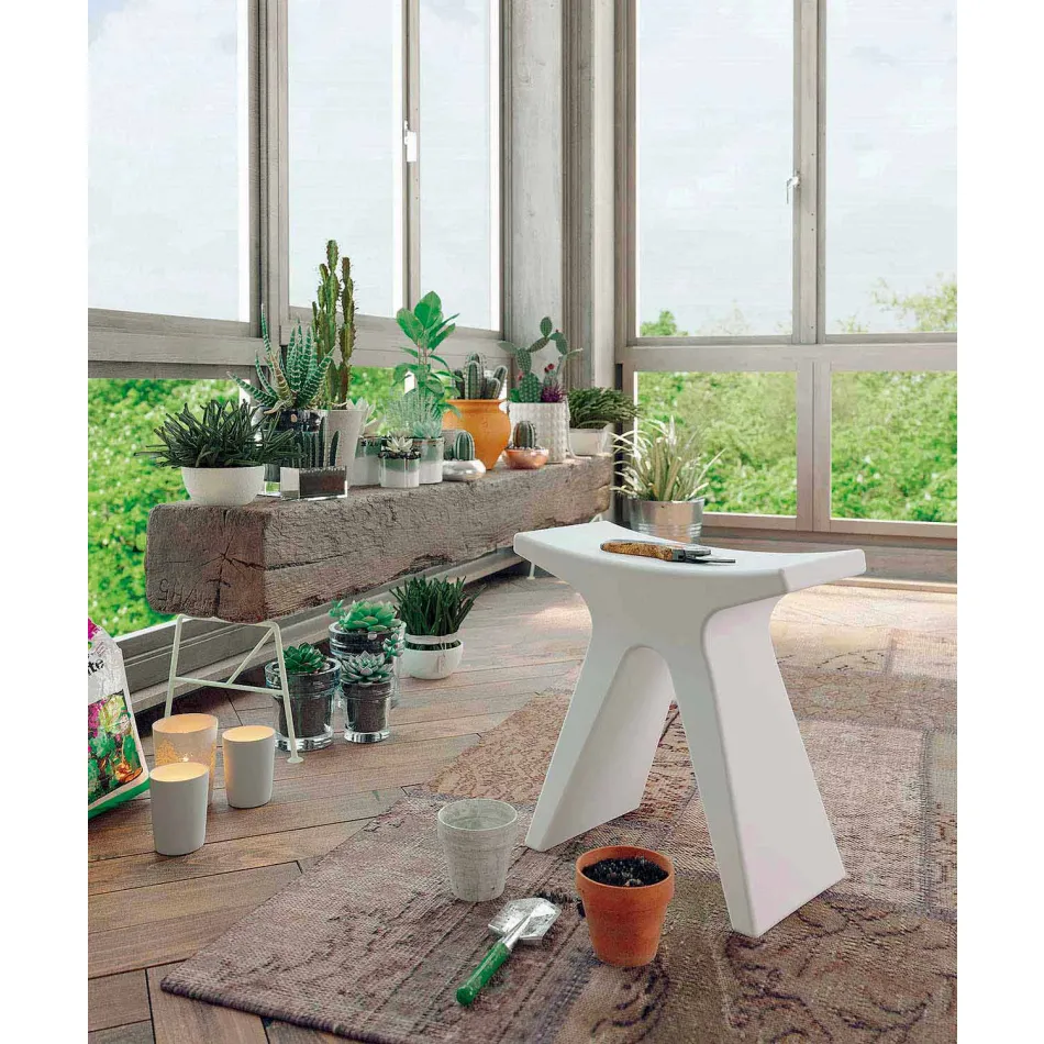 Lav udendørs polypropylen afføring fremstillet i Italien - Prue Viadurini