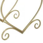 Lav jern skammel guldfinish med stof sæde - Dimentico Viadurini