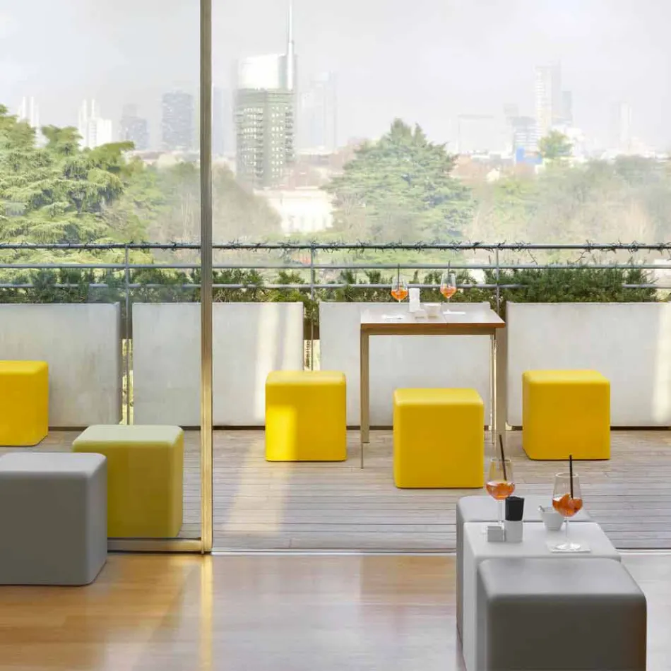 Blød polyurethan kubstole Slide Soft Cube design lavet i Italien Viadurini