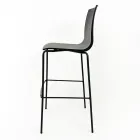 Køkkentaburet i stål og teknopolymer Fremstillet i Italien 2 stykker - Garland Viadurini