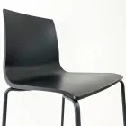 Køkkentaburet i stål og teknopolymer Fremstillet i Italien 2 stykker - Garland Viadurini