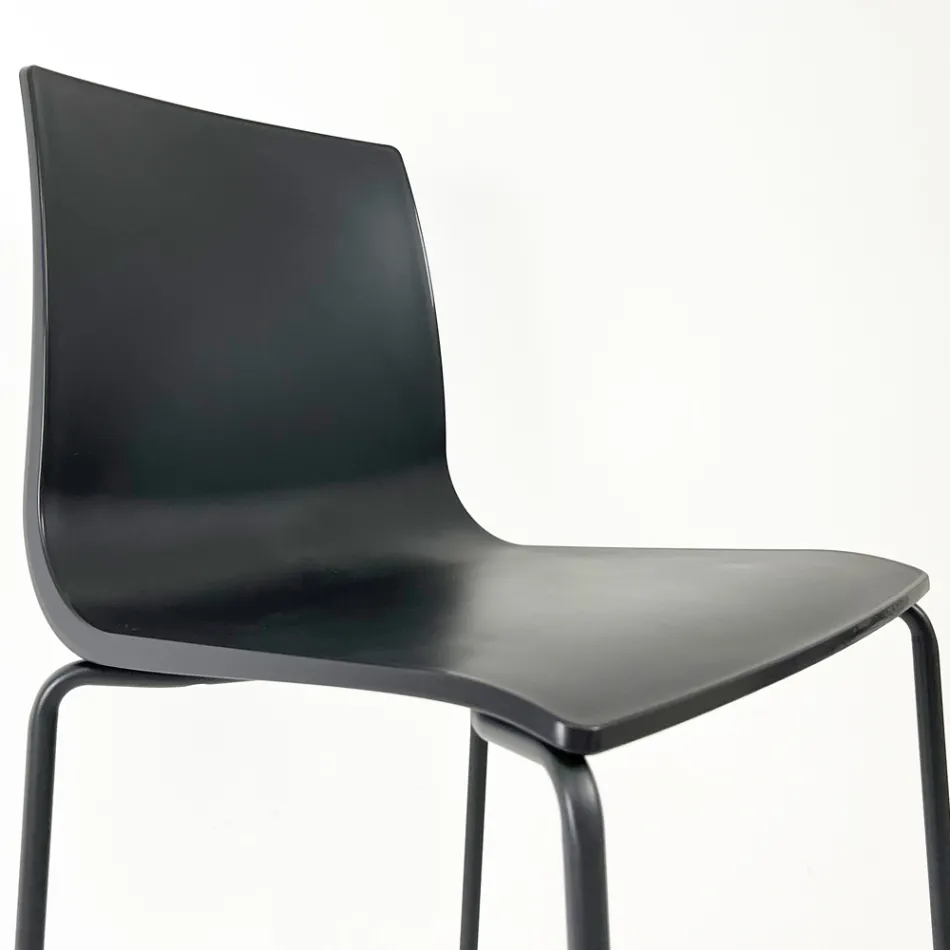 Køkkentaburet i stål og teknopolymer Fremstillet i Italien 2 stykker - Garland Viadurini