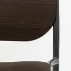 Køkkentaburet i egetræ og metal Fremstillet i Italien 2 stk - Saffia Viadurini