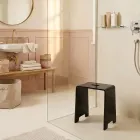 Penelope - Sort plexiglas designer badeværelsesskammel fremstillet i Italien Viadurini