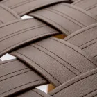 Designer badestol lavet af teaktræ med vævet sæde - Yucca Viadurini