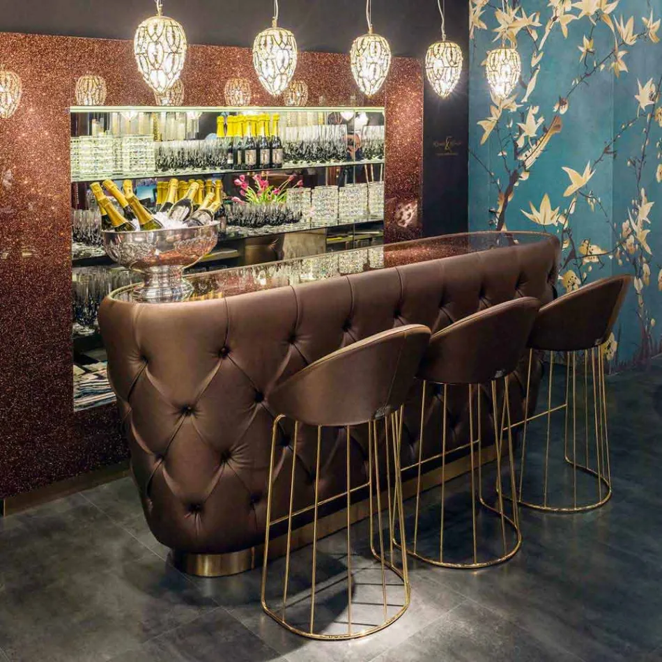 Moderne barstol 100% Made in Italy Dedo Viadurini