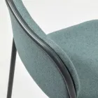 Køkkentaburet i stof og metal Fremstillet i Italien 2 stk - Sangria Viadurini