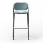 Køkkentaburet i stof og metal Fremstillet i Italien 2 stk - Sangria Viadurini