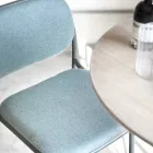 Køkkentaburet i stof og metal Fremstillet i Italien 2 stk - Sangria Viadurini