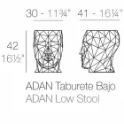 Udendørs afføring i form af et ansigt af moderne design Adan af Vondom Viadurini