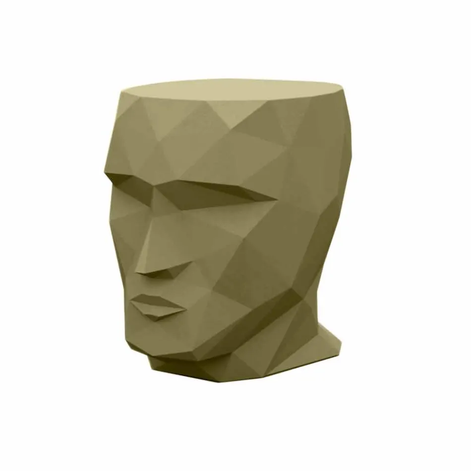 Udendørs afføring i form af et ansigt i et moderne design af Adan af Vondom Viadurini