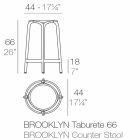 Brooklyn Vondom udendørstole H 66 cm, i polypropylen Viadurini