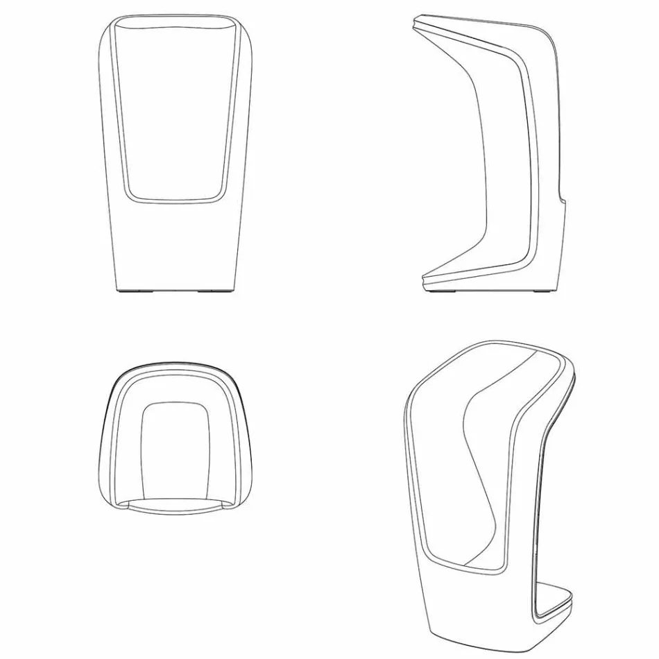 Ufo af Vondom moderne design udendørs afføring i polyethylen Viadurini