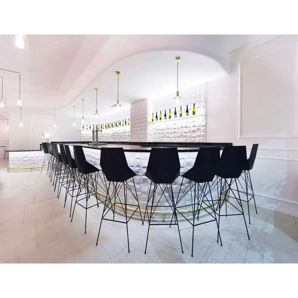 Faz af Vondom udendørs afføring H 111 cm i polypropylen og stål Viadurini