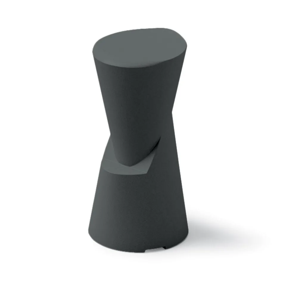 Udendørs skammel i polyethylen 7 farver Made in Italy - Creme Viadurini