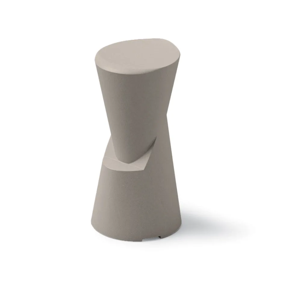 Udendørs skammel i polyethylen 7 farver Made in Italy - Creme Viadurini