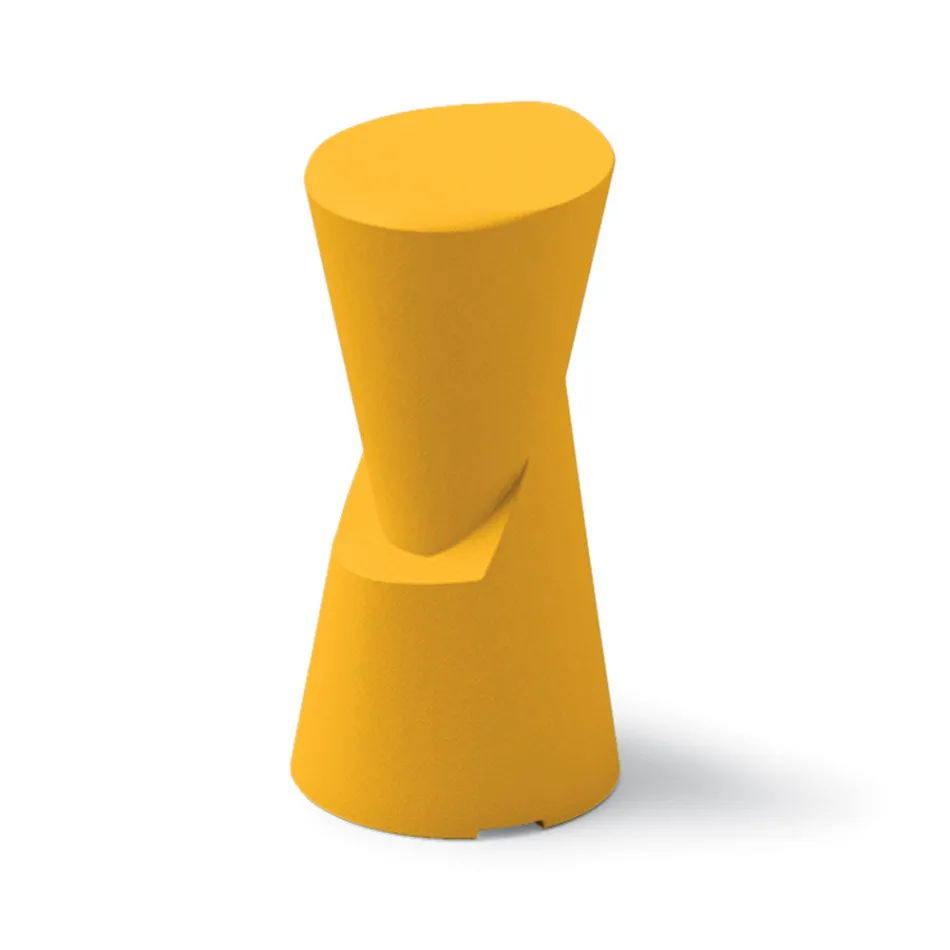 Udendørs skammel i polyethylen 7 farver Made in Italy - Creme Viadurini