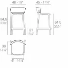 Africa Vondom Havestol i polypropylen H 85 cm, design Viadurini