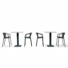 Stabelbar haveskammelaluminium og teknisk stof - Smart af Varaschin Viadurini