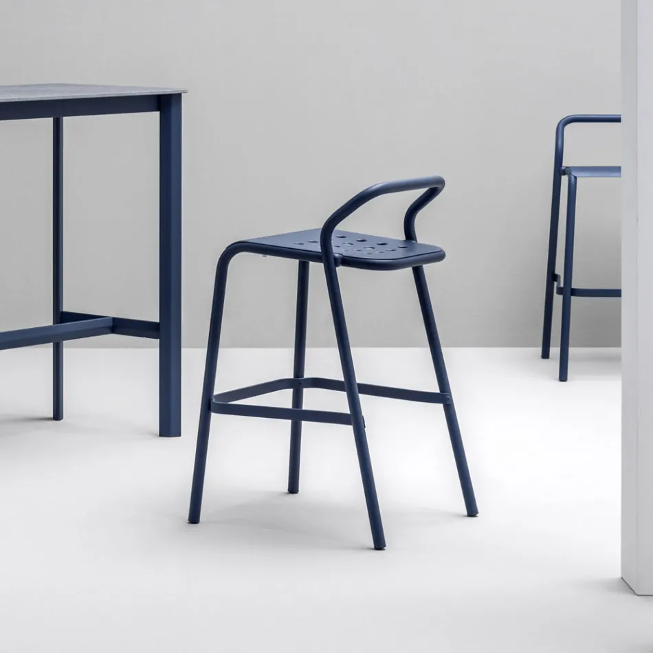 Haveskammel aluminiumsskal lavet i Italien - Noss af Varaschin Viadurini