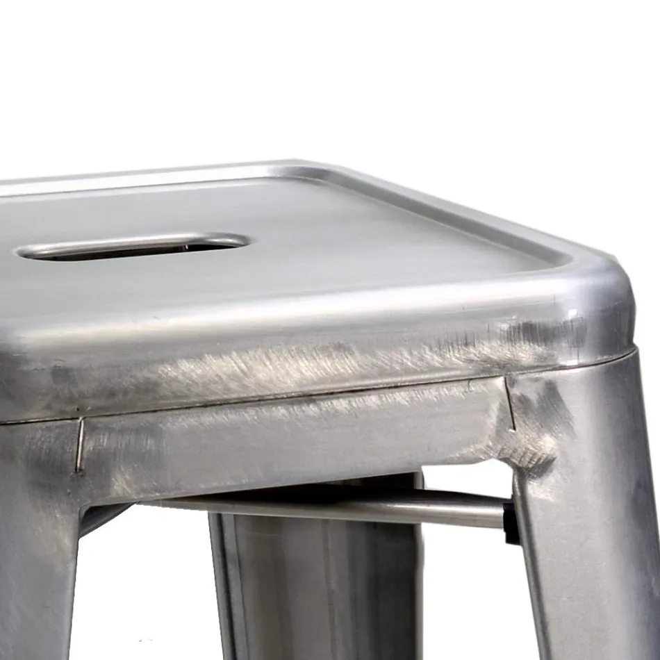 Indendørs og udendørs jernskammel højde 45 cm - Papirvarer Viadurini