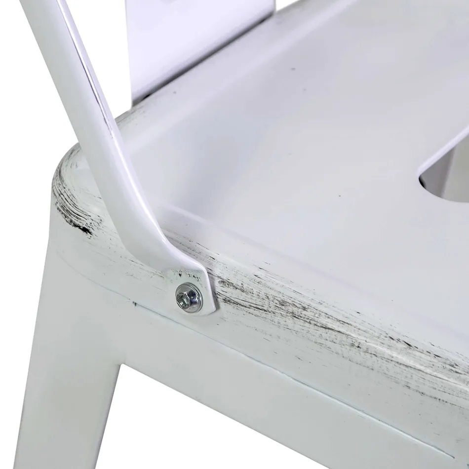 Indendørs og udendørs jernskammel højde 94 cm - Papirvarer Viadurini