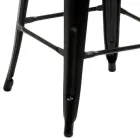 Indendørs og udendørs skammel i jern og træ - Papirvarer Viadurini