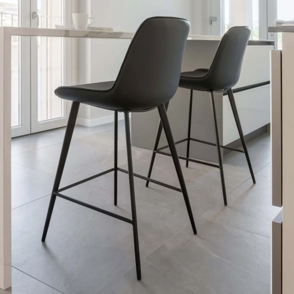 Stue skammel med forskellige strukturer og finish - Denis Viadurini